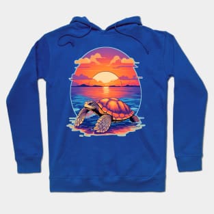 Beachside Turtle: The Coolness of Diversity on the Seashore Hoodie